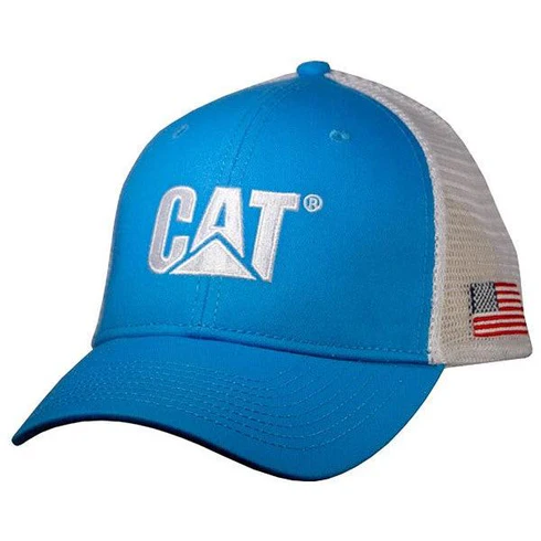 Blue Cap w/Flag on Side