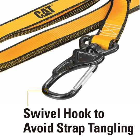 4 Piece Strap Set with Swivel Hook Cam Buckles and Soft Straps