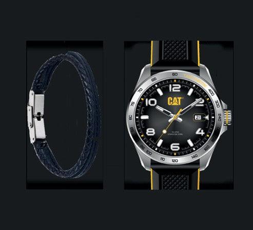 Watch Gift Set Black Bracelet