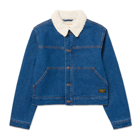 Women's Sherpa Lined Relaxed Denim Jacket