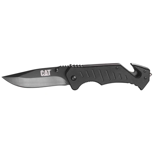 8" Folding Knife w/Tungsten Glass Breaker, Seat Belt Cutter