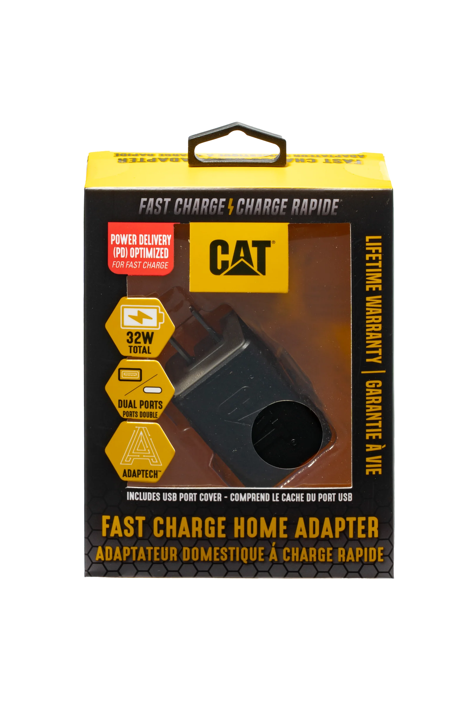 CAT® Dual USB Fast Charge AC Wall Adapter