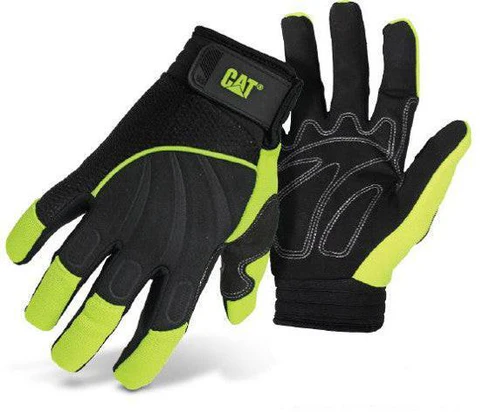 Padded Palm Utility Gloves Black/Yellow
