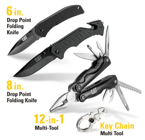 4 Piece Multi-Tool and Folding Pocket Knife Set