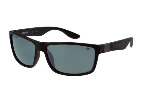 Sporty Sunglasses Matte Black w/Silver Mirror Lens
