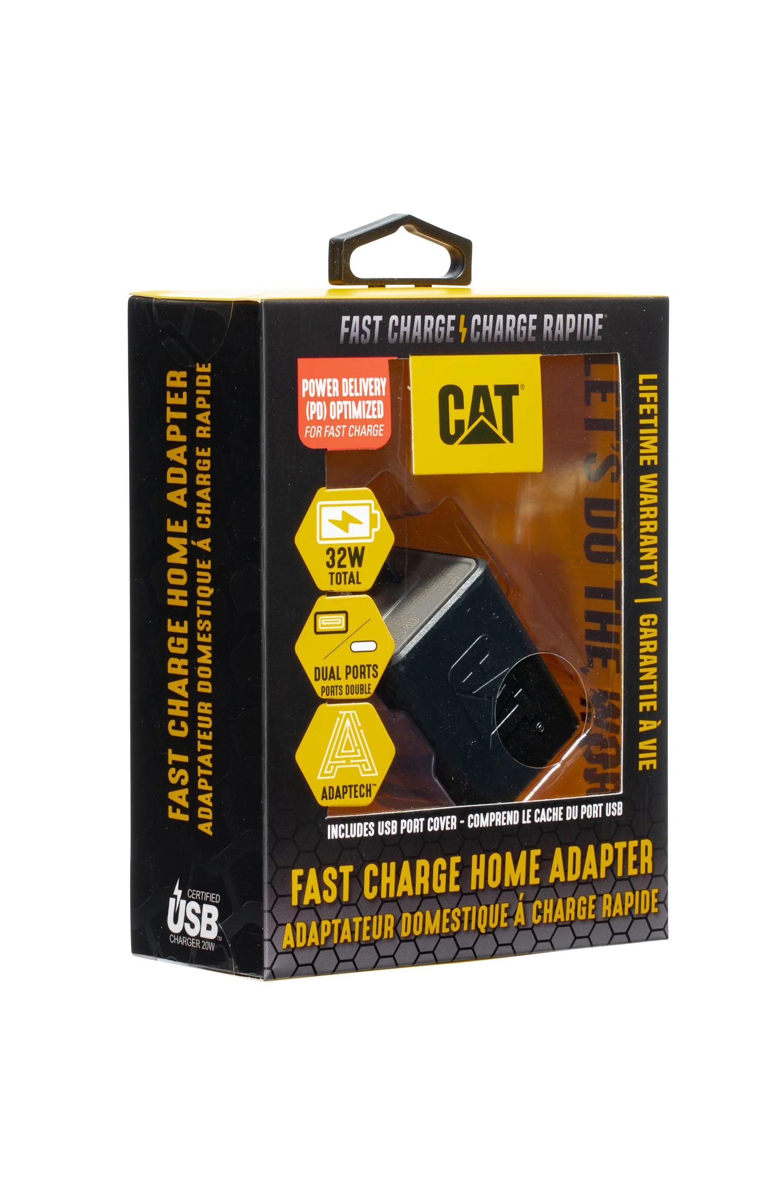 CAT® Dual USB Fast Charge AC Wall Adapter