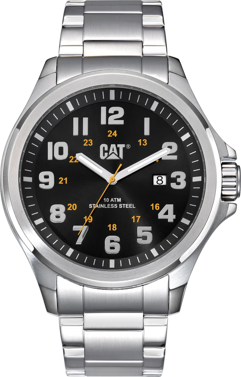 Operator 45MM 1.2 Watch Black Dial w/Stainless Steel Strap