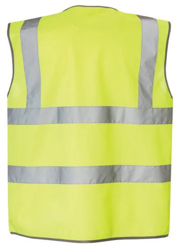 Hi-Vis Zip Vest Yellow