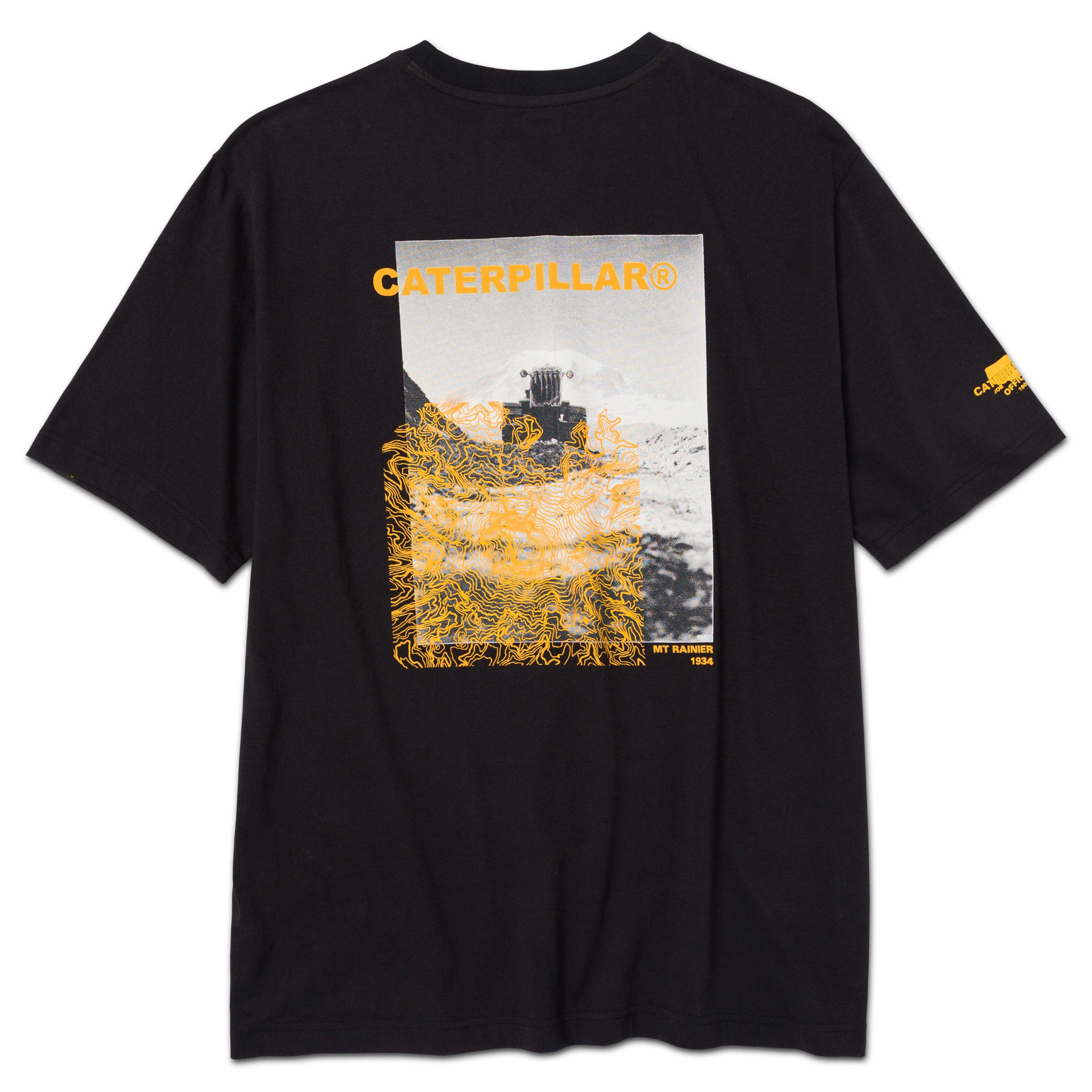 Yellow Topo Graphic Tee