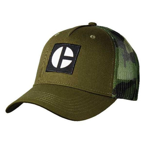 Block C Olive w/Camo Mesh