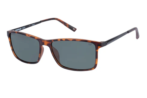 PC Sunglasses Matte Tort w/Solid Green Lens