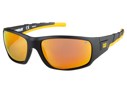 Coffer Sunglasses Matte Black w/Gold Mirror Lens