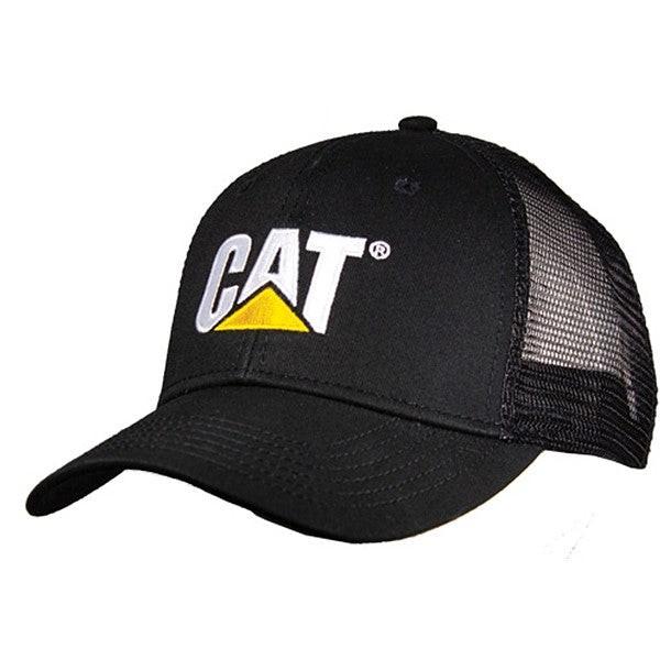 Classic Black Mesh Cap w/Flag on Back