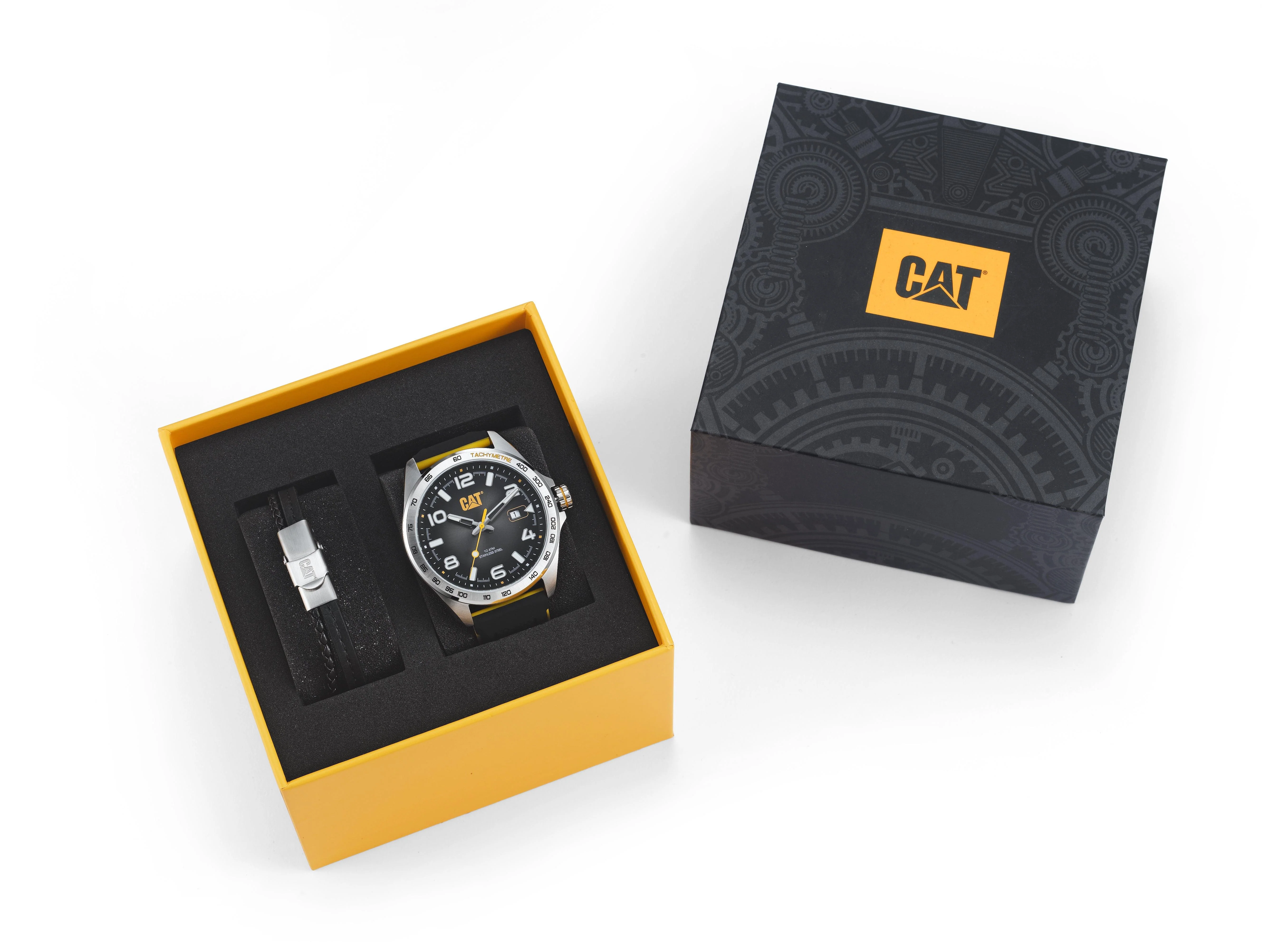 Watch Gift Set Black Bracelet