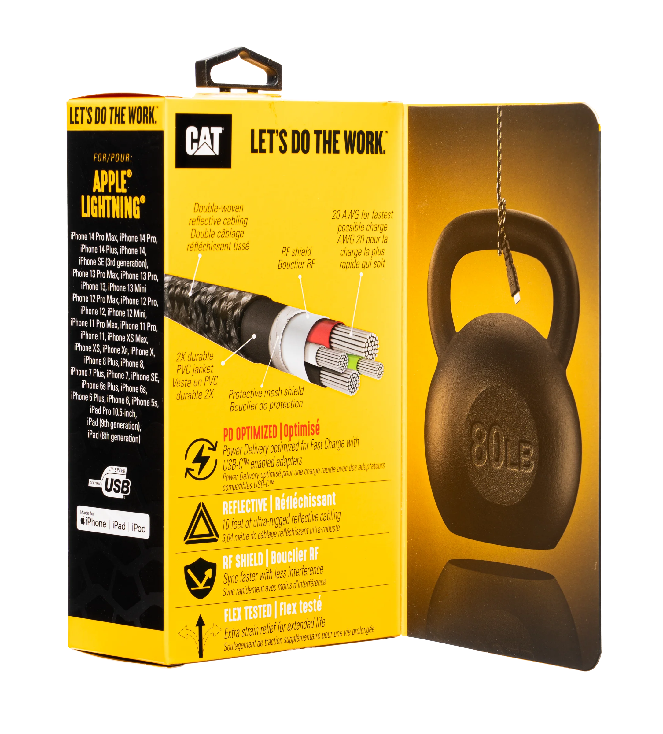 CAT® Certified Lightning® to USB-C Power Delivery