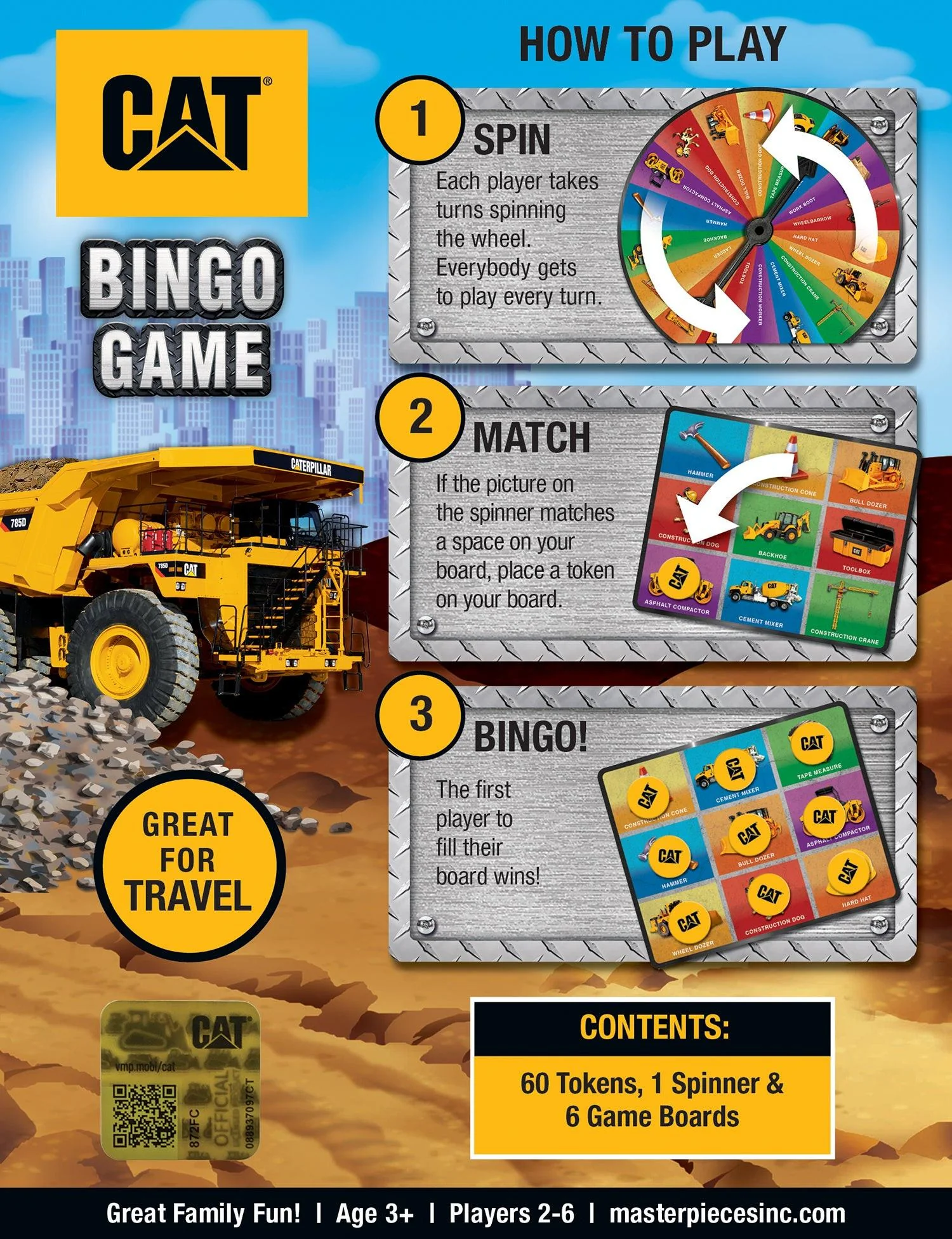 Caterpillar Bingo Game