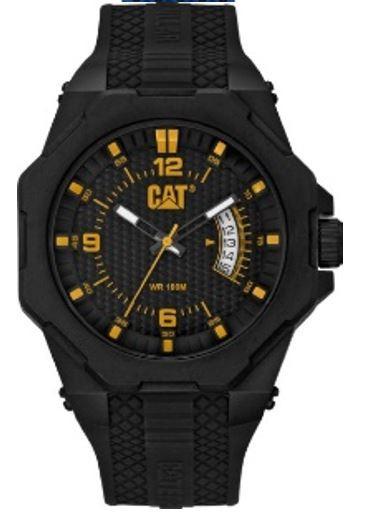 Octa Watch Black/Yellow Dial ABS w/Silicone Strap