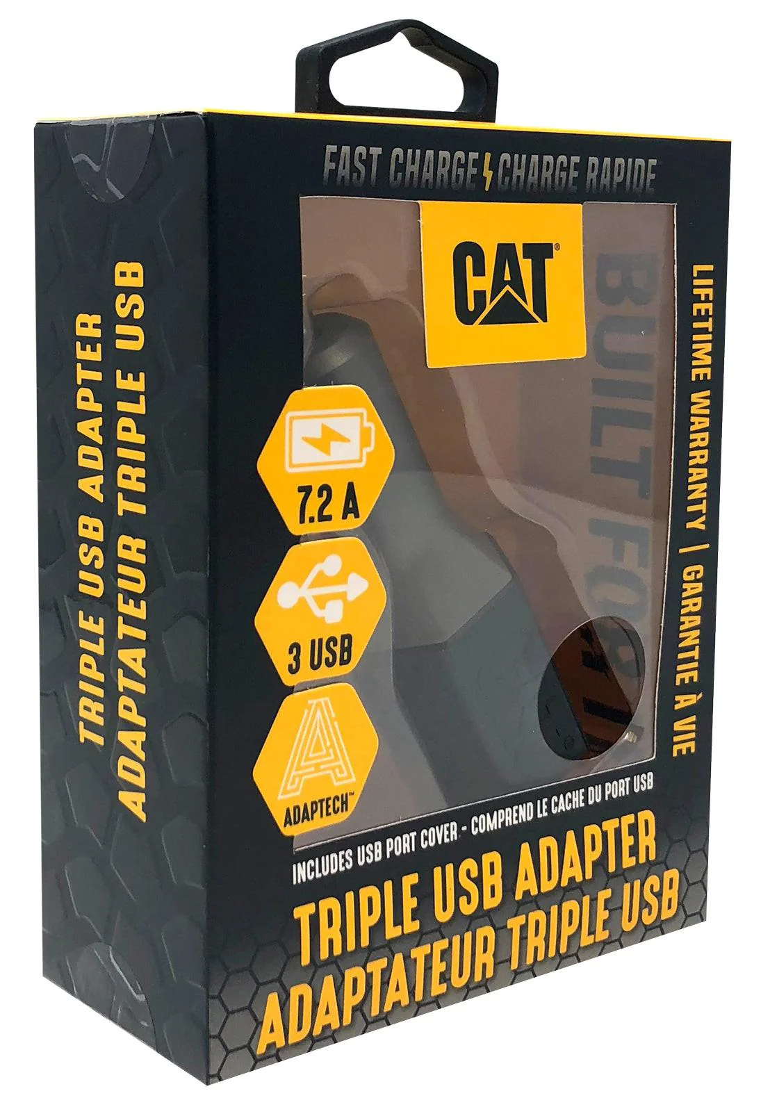Triple USB DC Vehicle Adapter