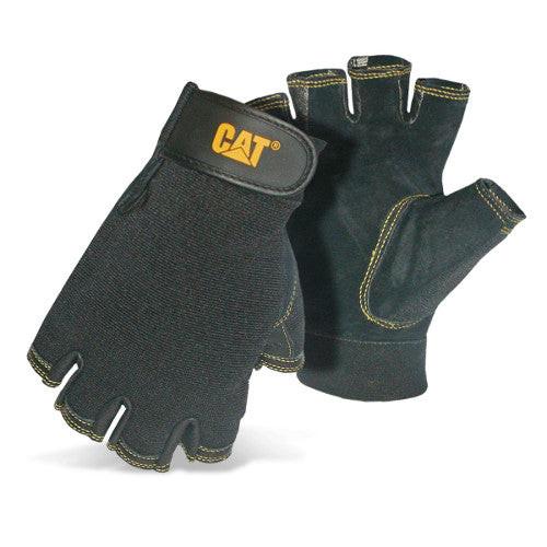 Half Finger Reversed Pigskin Glove
