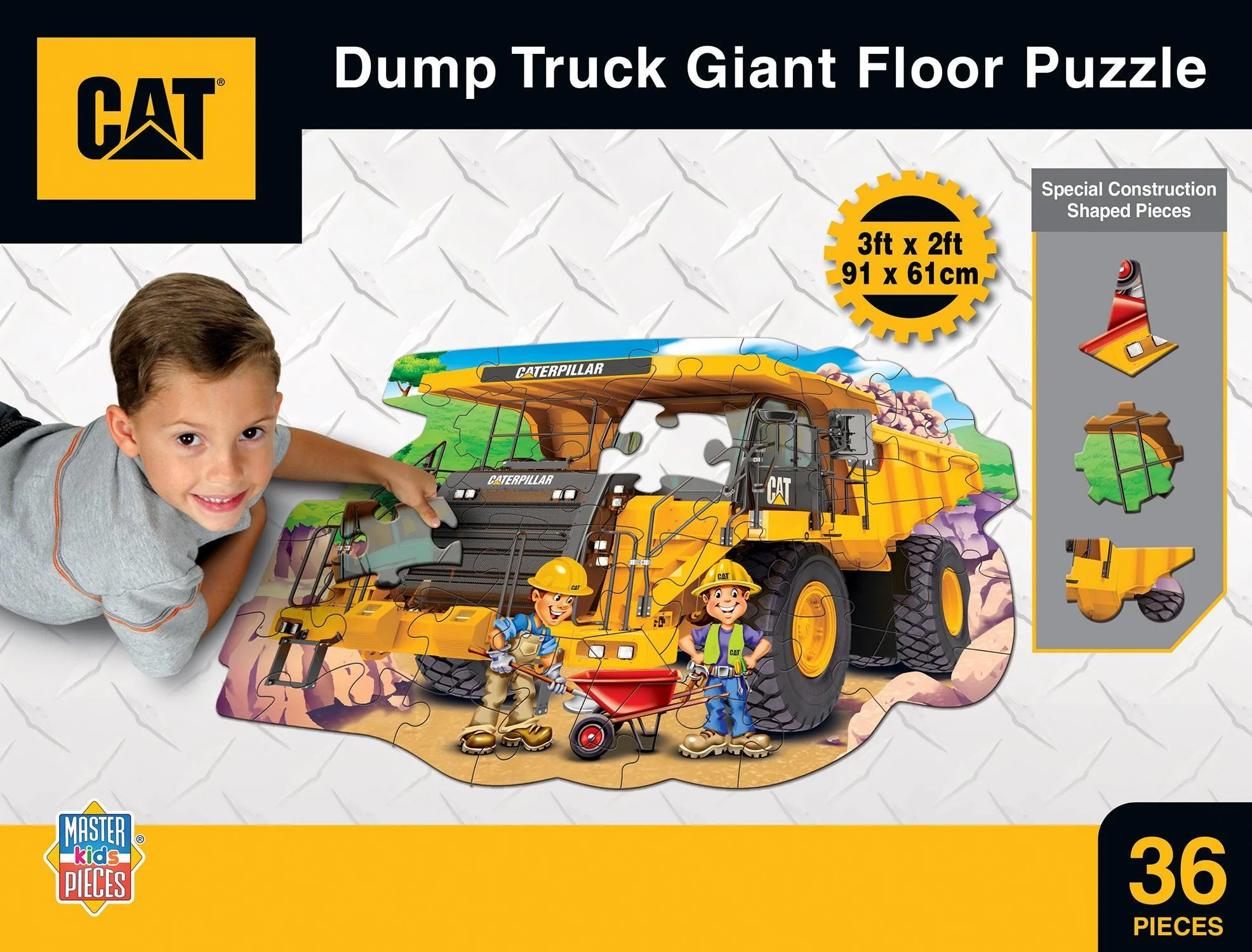 Caterpillar Dump Truck 36 Piece Floor Puzzle