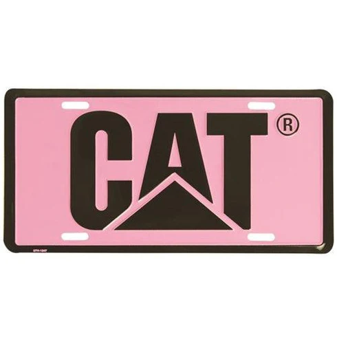 License Plate Pnk/Blk Logo